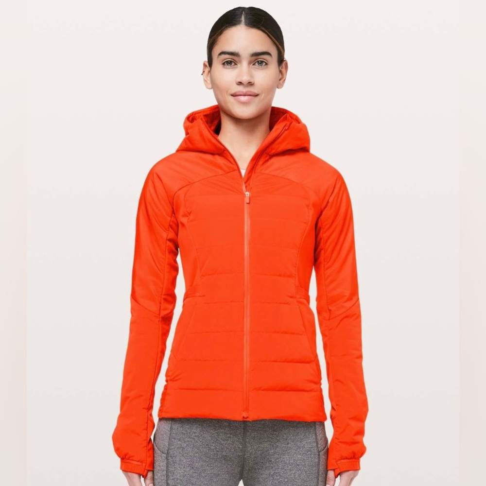 Lululemon Down Fir it All jacket in Orange